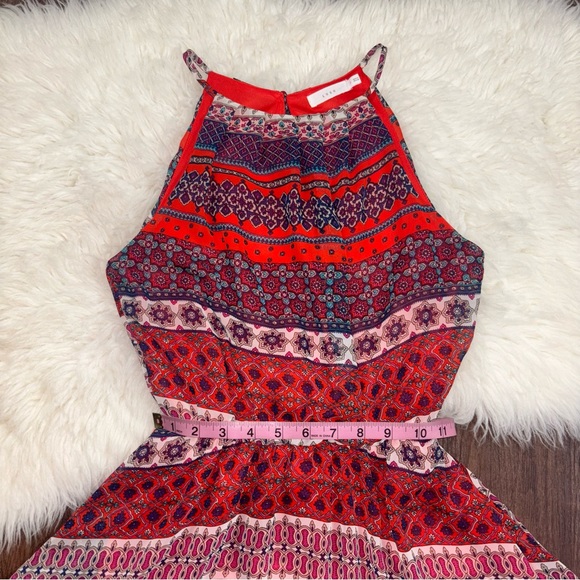 LUSH Women’s Size Small Multi Colored Razor Top A-Lined Flowing Summer Dress - Picture 9 of 14